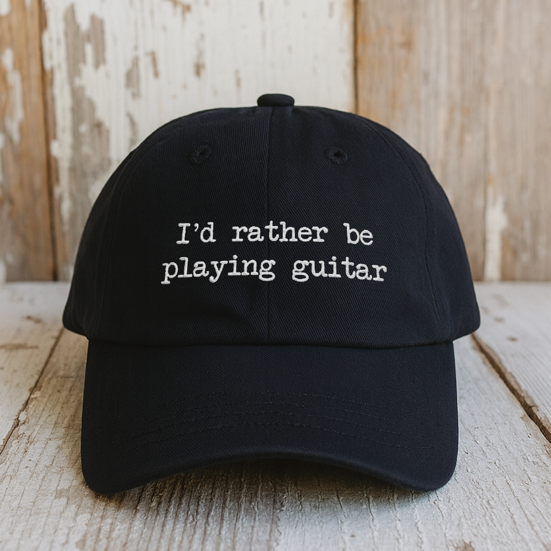 I'd Rather Be Playing Guitar Hat