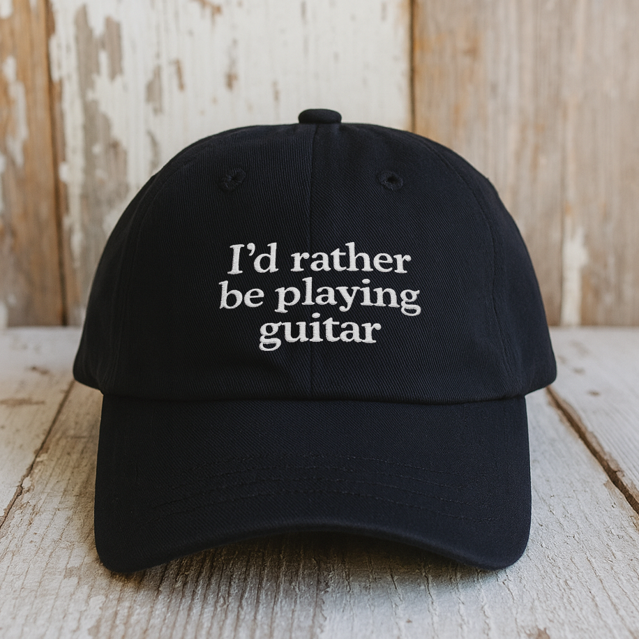 I'd Rather Be Playing Guitar Hat #2