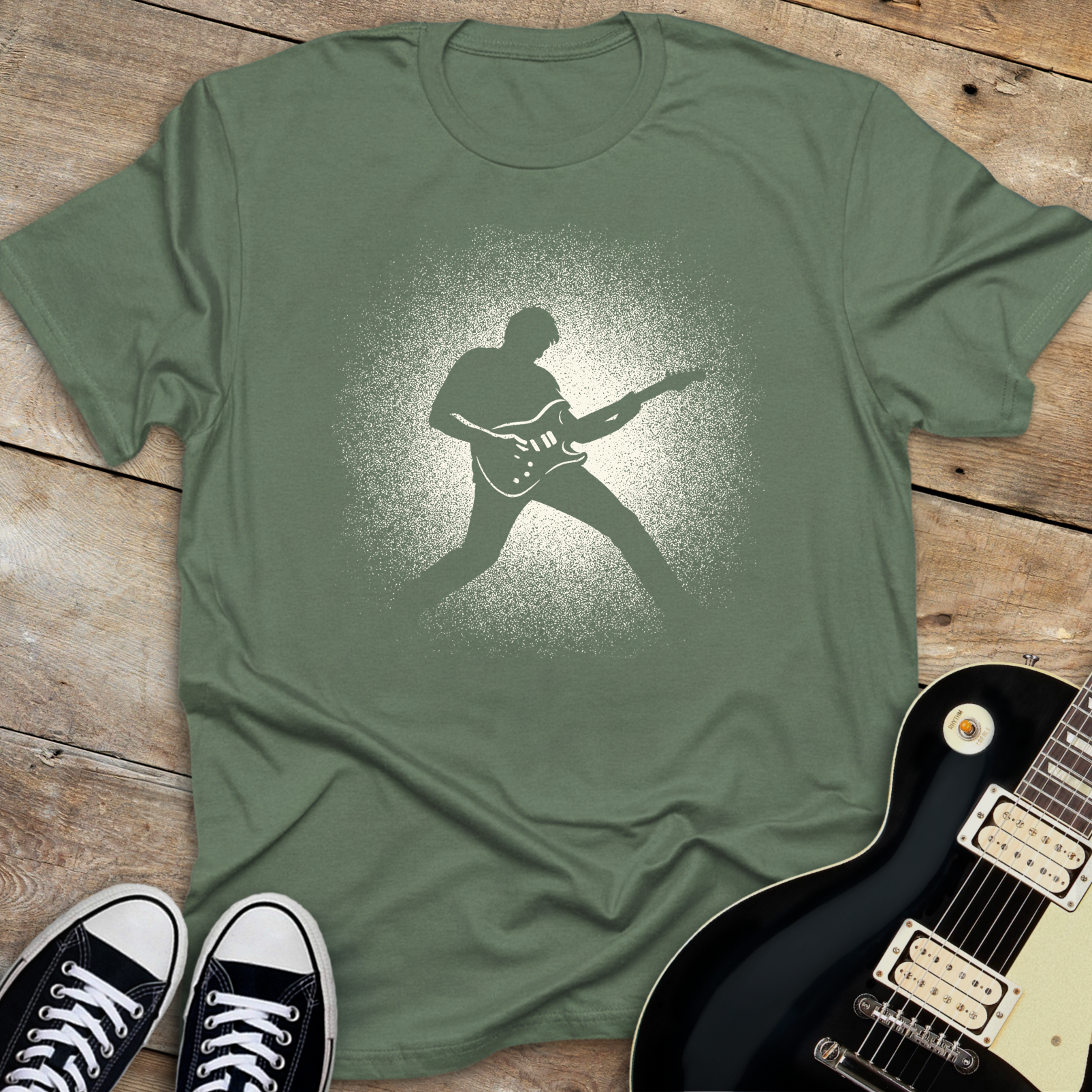 Backlit Guitarist T-shirt