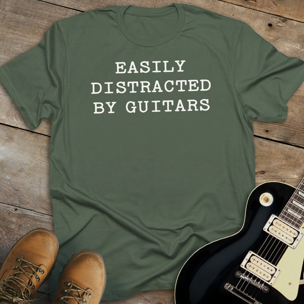 Easily Distracted By Guitars T-Shirt