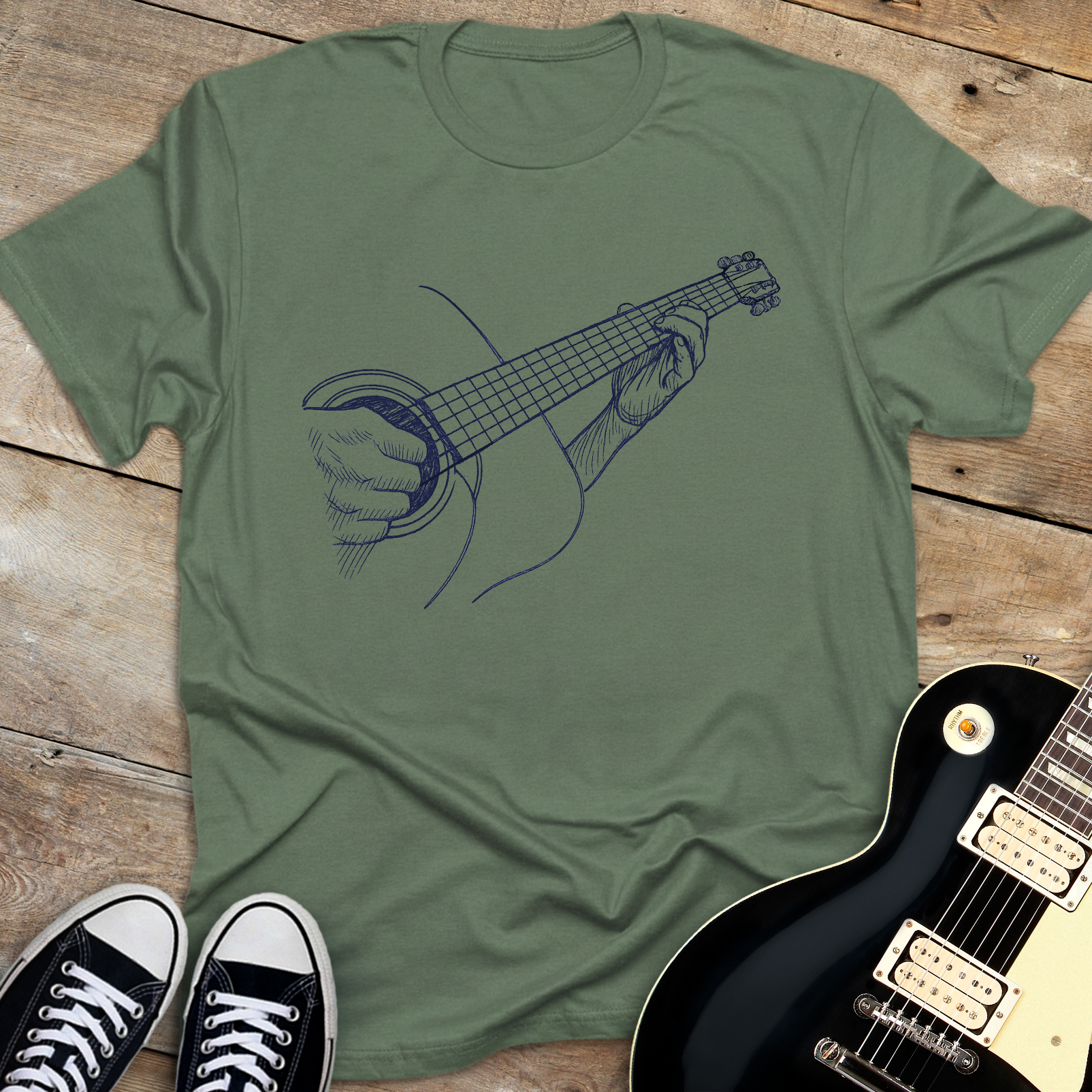 Guitarist Sketch T-shirt