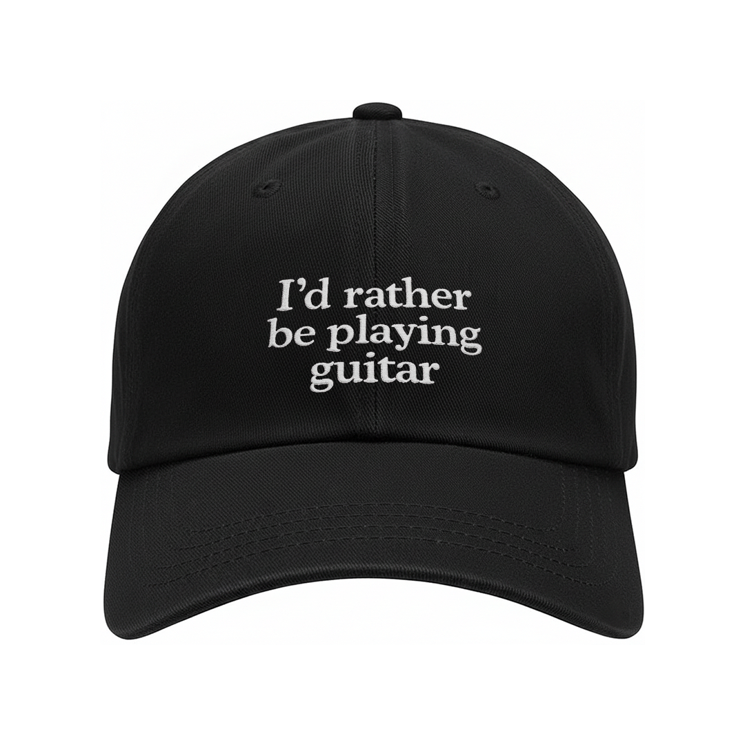 I'd Rather Be Playing Guitar Hat #2