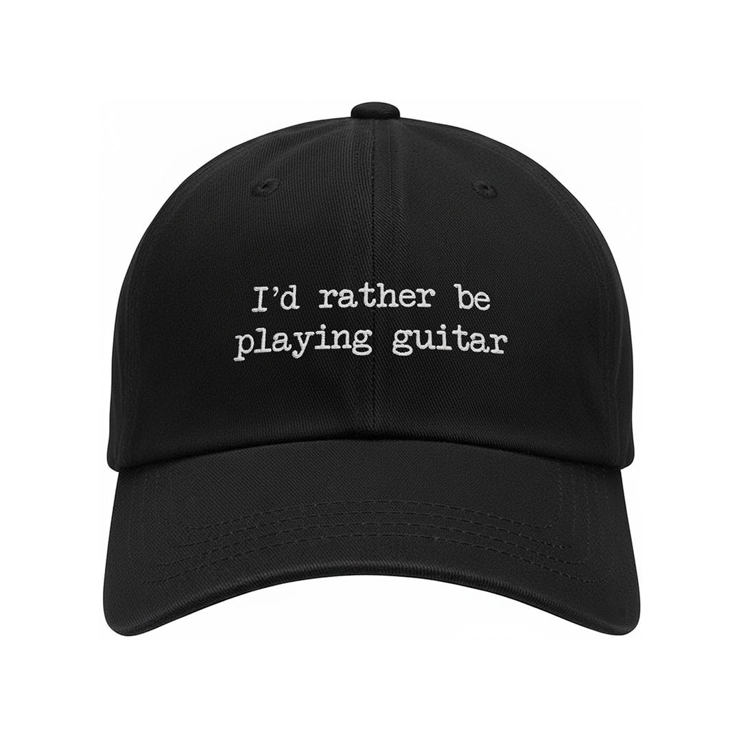 I'd Rather Be Playing Guitar Hat