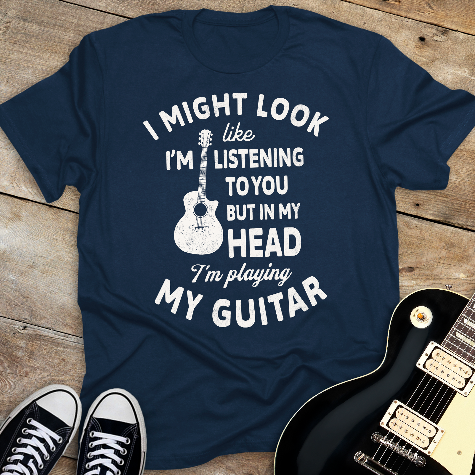 In My Head I'm Playing Guitar T-shirt