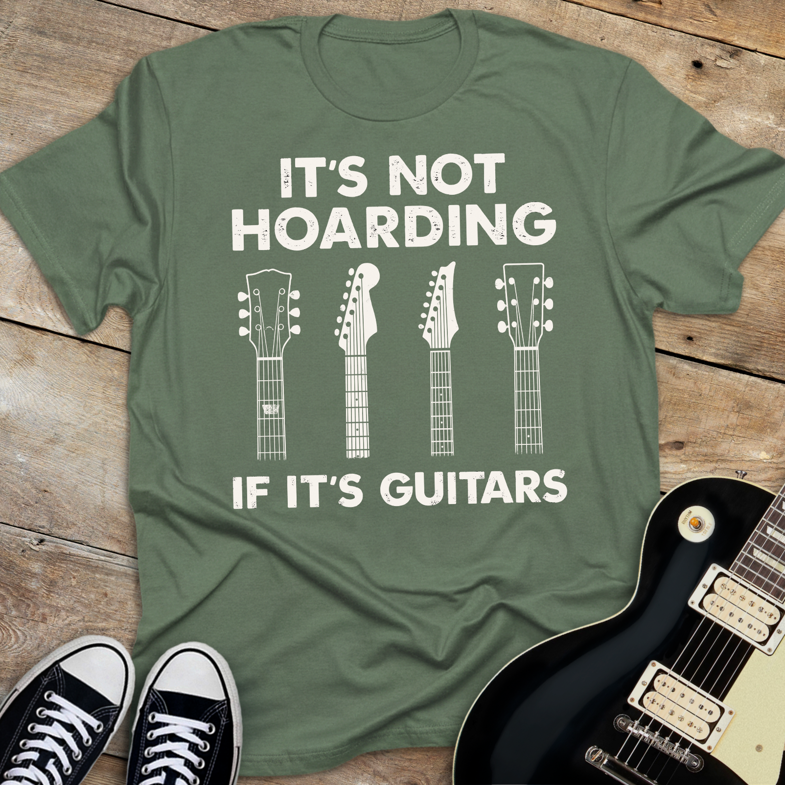 It's Not Hoarding If It's Guitars T-shirt
