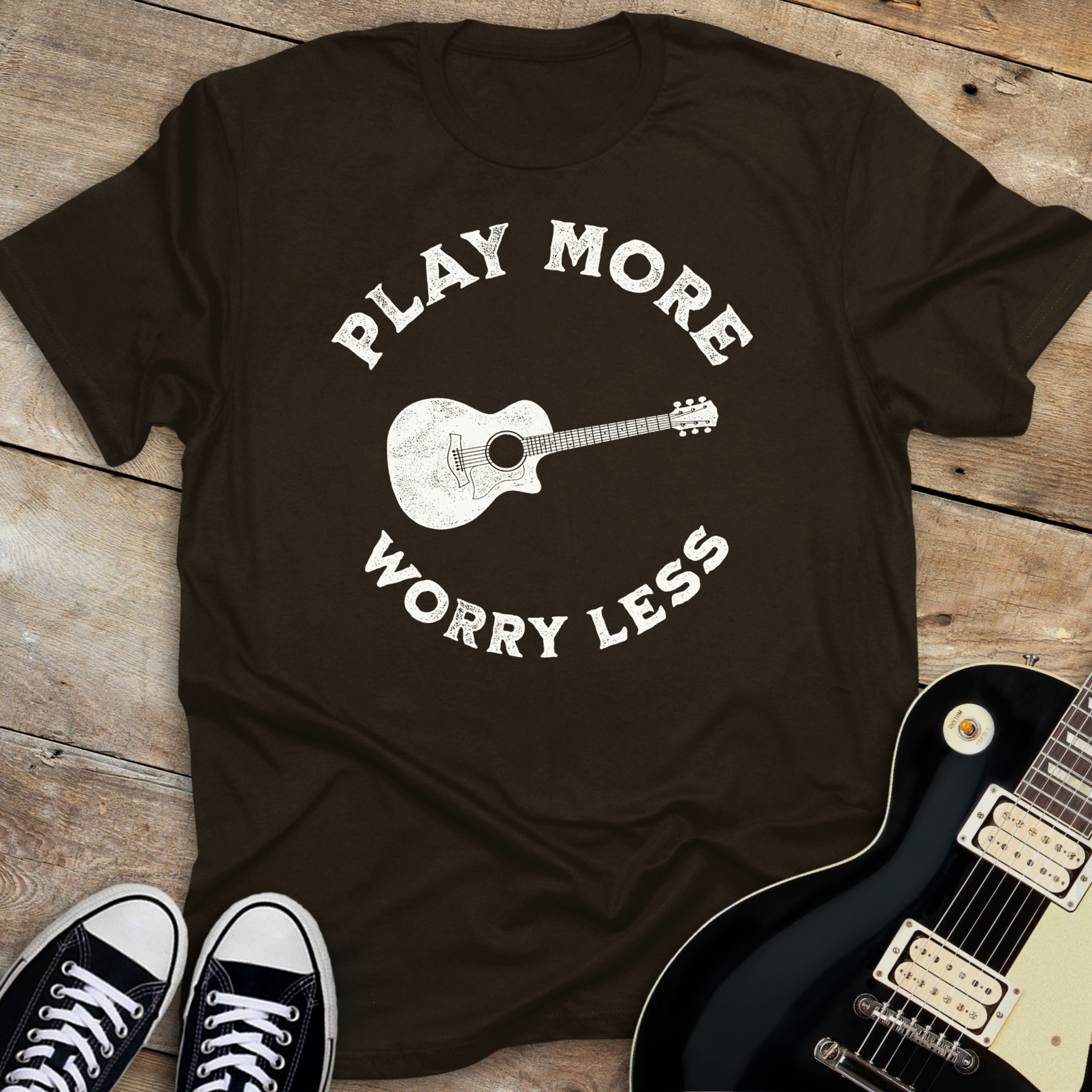 Play More Worry Less T-shirt